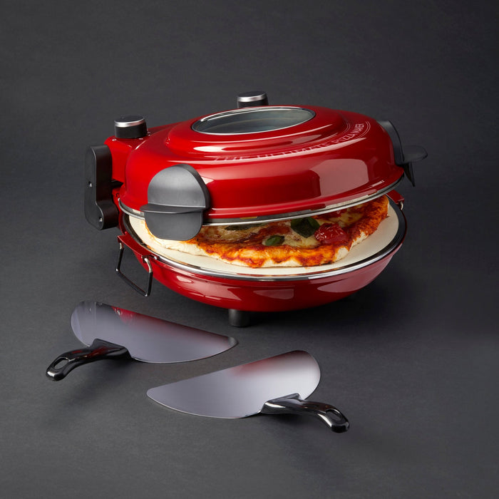 NSIMG-SHA256:3b6af8e91a7f916aacbc43ef8f6bea369a4e16db505c983fc8181ad041827562 · Isalbi MasterPro The Ultimate Pizza Oven with Window Red & Stainless Steel