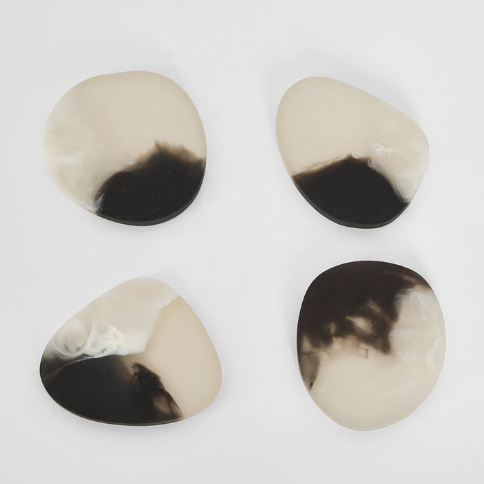 Halo Resin Coasters Black & White