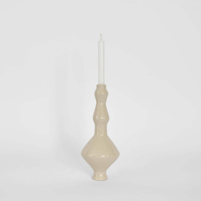 Lume Loom Candle Stand White