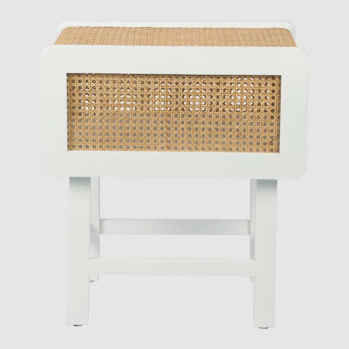 Zoe Bedside Table Chalk