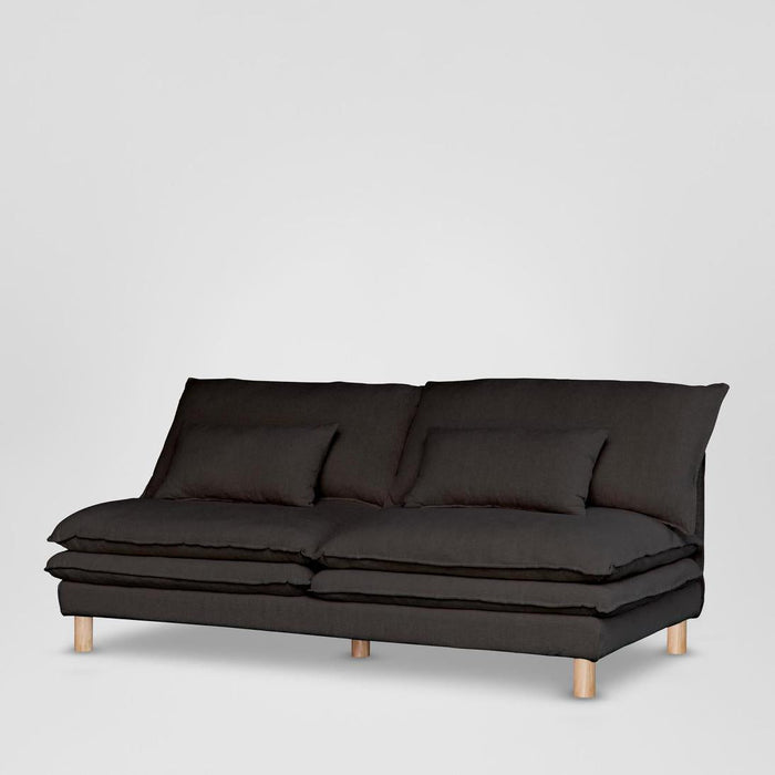 Aura 2 Seater No Arms Cover C7 Black - Cover Only