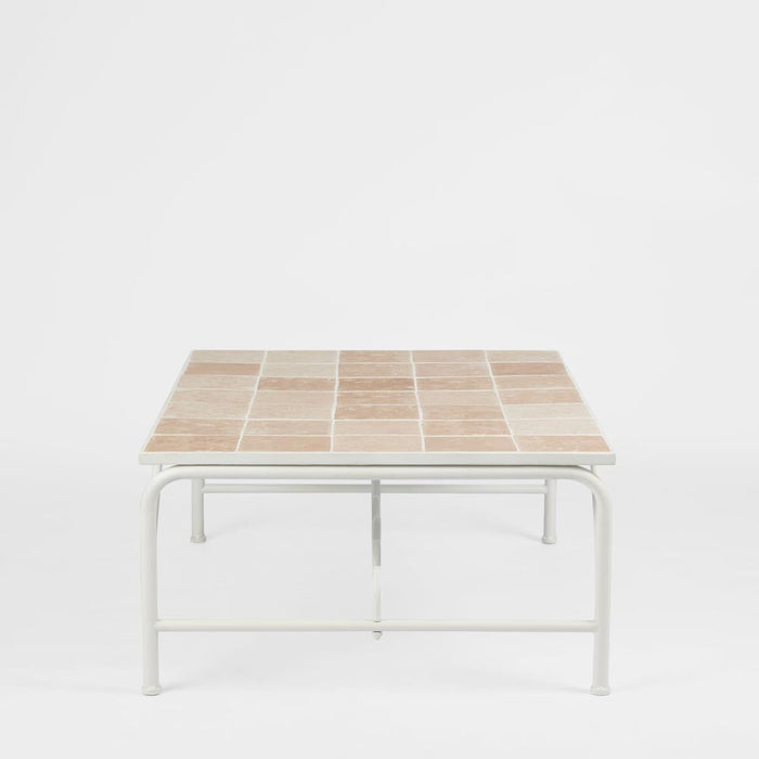 Wira Coffee Table Outdoor White with tiled top