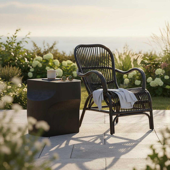 Arcos Outdoor Side Table Black