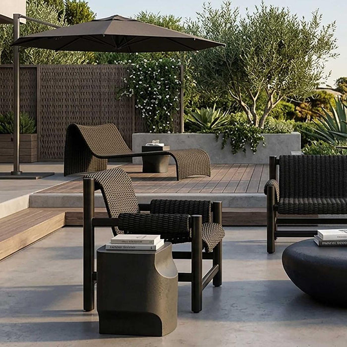 Arcos Outdoor Side Table Black