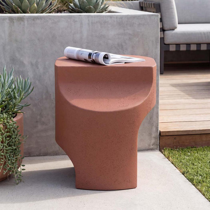 Arcos Outdoor Side Table Clay