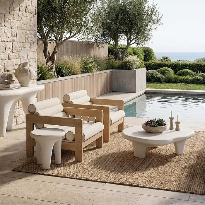 Kiva Outdoor Coffee Table White