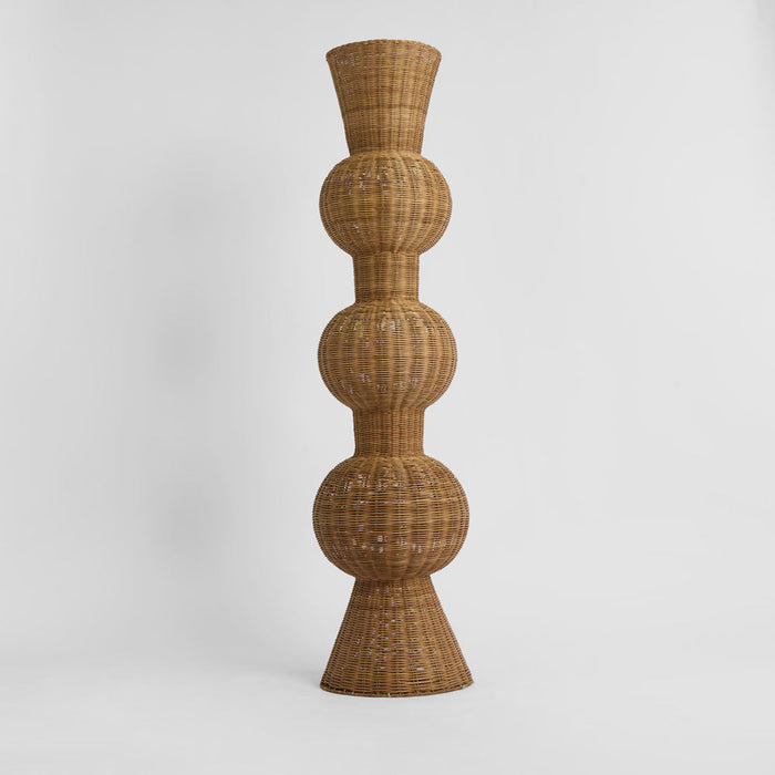 Orbiter Rattan Pedestal Planter II