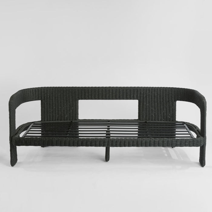 Riven Outdoor Occasional Sofa Black