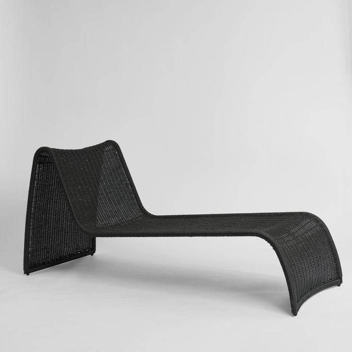 Riven Outdoor Sunlounge Black