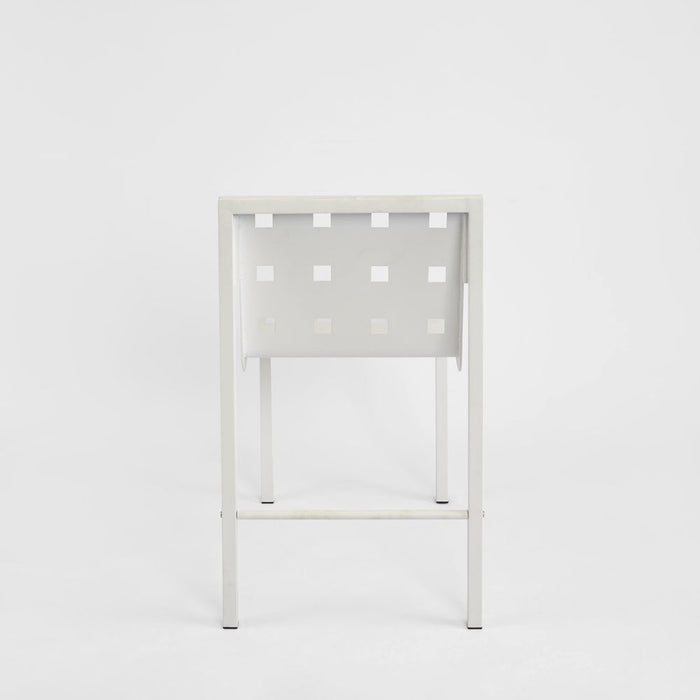 Grid Dining Chair Outdoor White