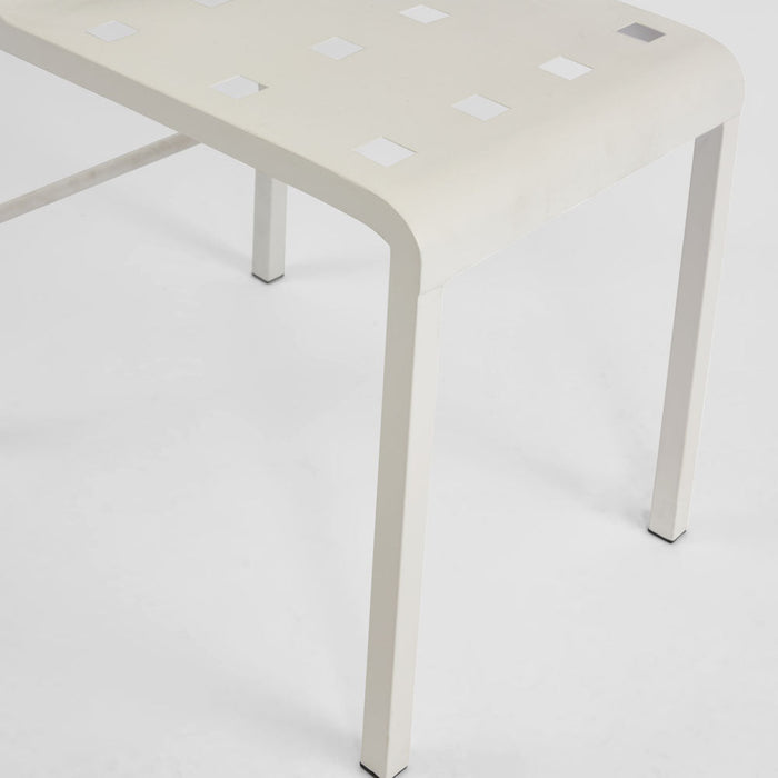 Grid Dining Chair Outdoor White