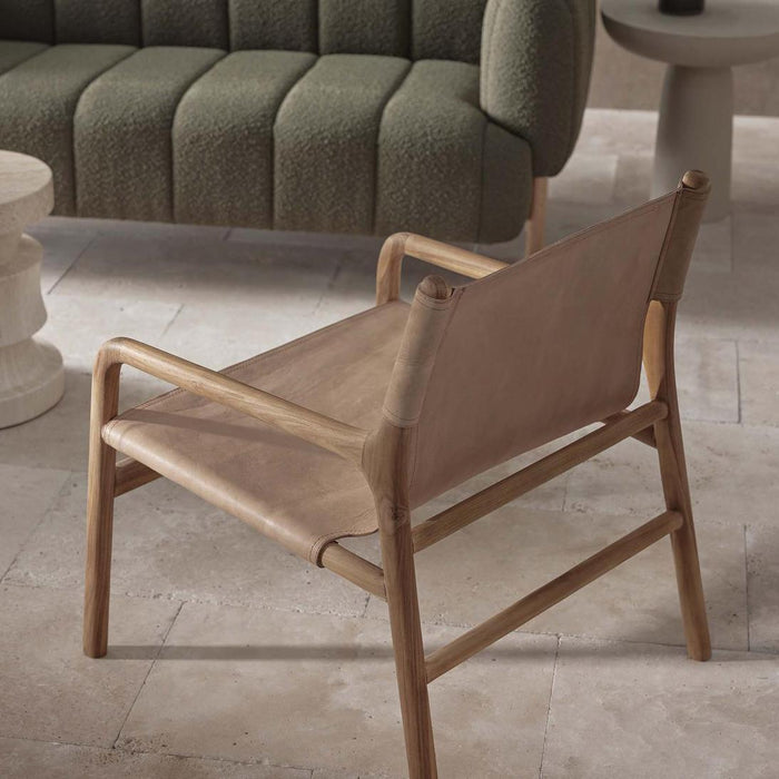 Miles Leather Sling ArmChair