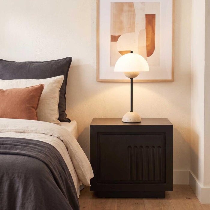 Rock Bedside Black 2 dwr