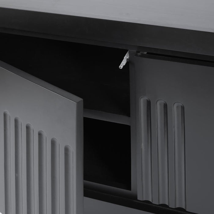 Rock Sideboard Unit Low Black