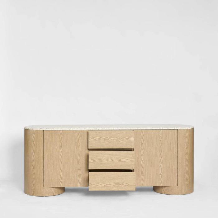 Arlo Sideboard Light Oak & Terrazzo
