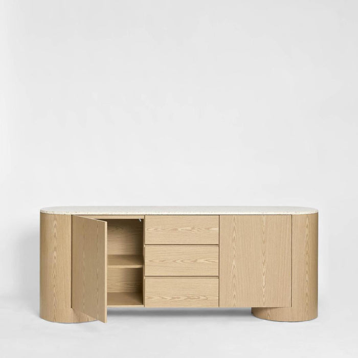 Arlo Sideboard Light Oak & Terrazzo