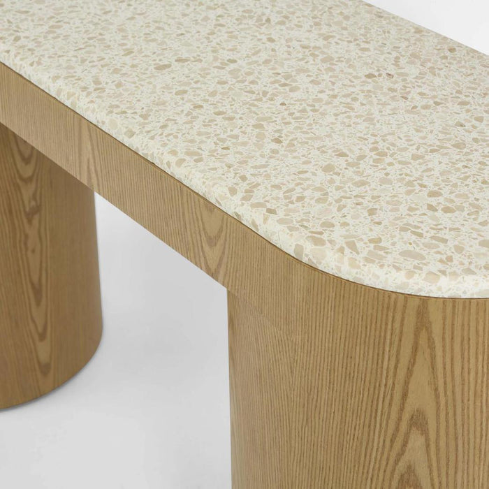 Arlo Console Light Oak & Terrazzo