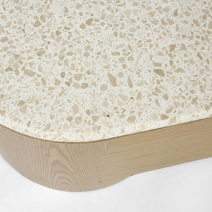Arlo Entertainment Unit Light Oak & Terrazzo