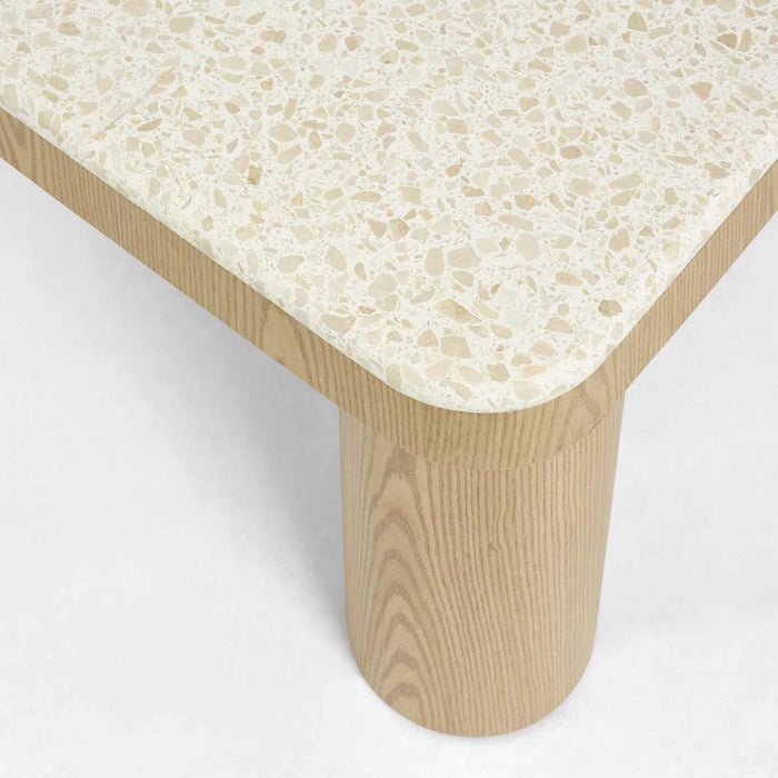 Arlo Coffee Table Light Oak & Terrazzo