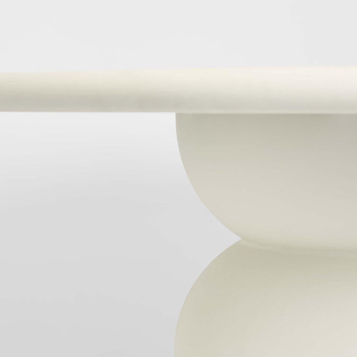 Olive Outdoor Dining Table White 130cm
