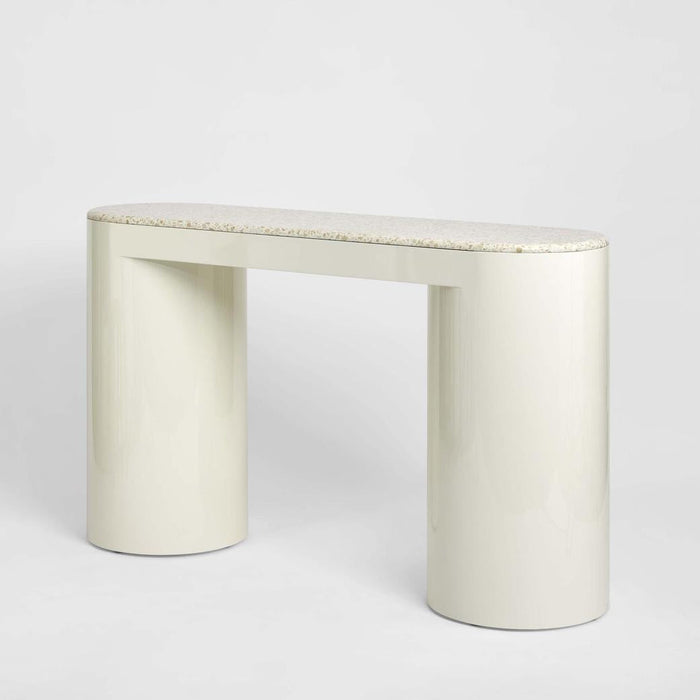 Sable Console - Terrazzo Stone/High Gloss