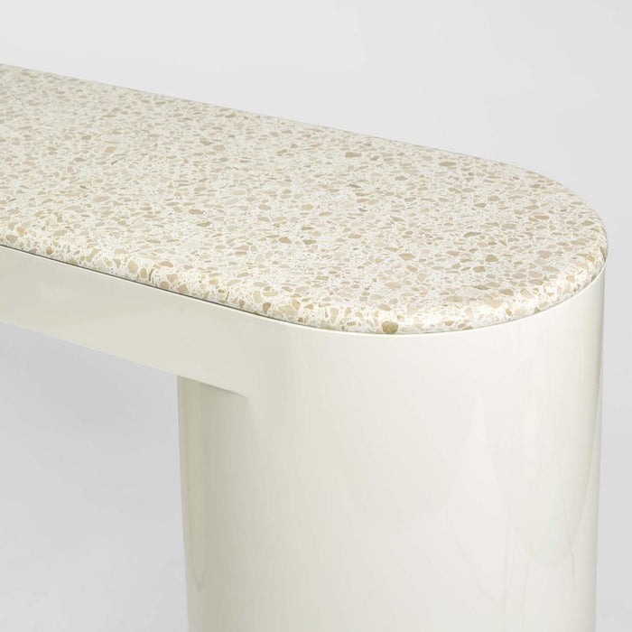 Sable Console - Terrazzo Stone/High Gloss