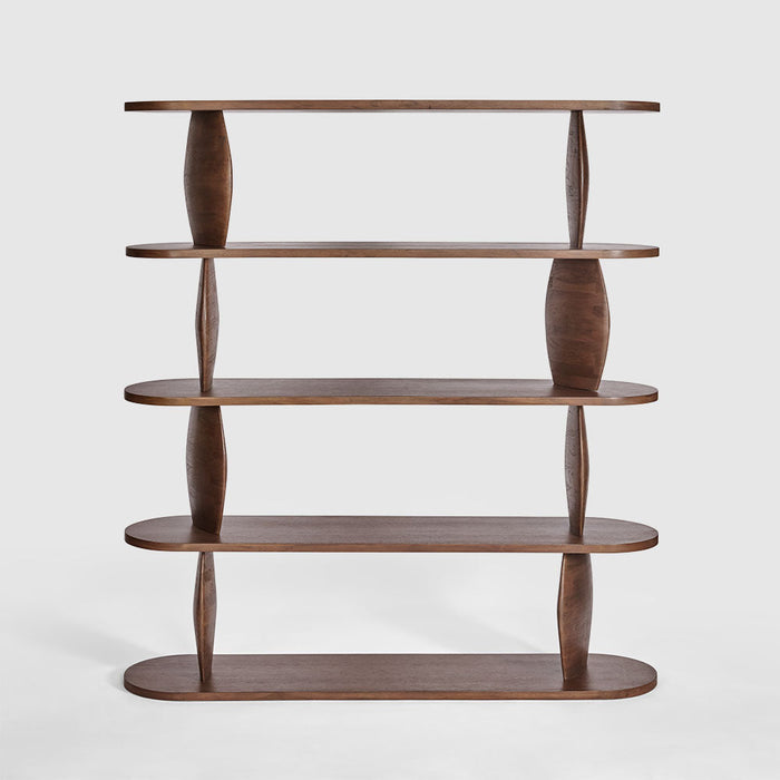 Pebble Shelf Dark Walnut