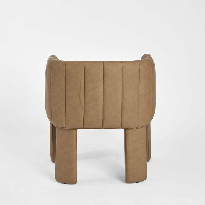 Clara Dining Chair with Arms Tan