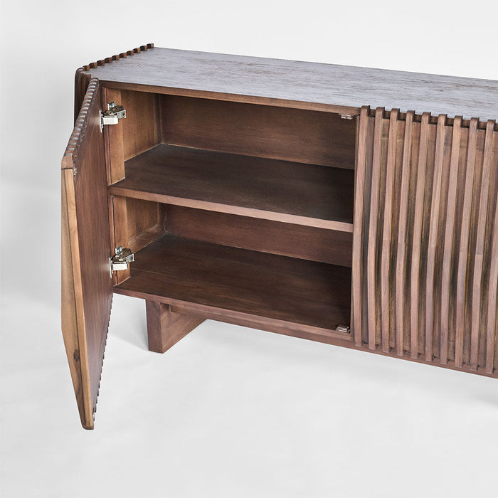 Bow 2 Door Buffet Dark Walnut