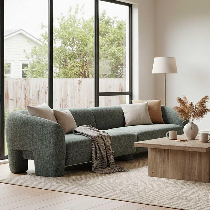 Ray 5 Seater Sofa Green