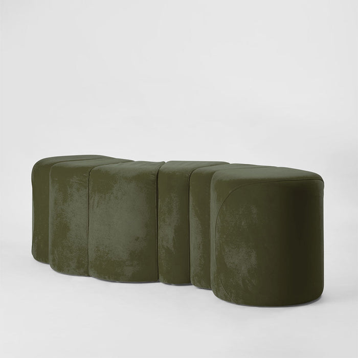 Ridge Bench Ottoman Olive