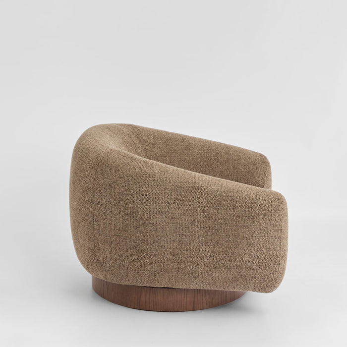 Jude Swivel Armchair Brown