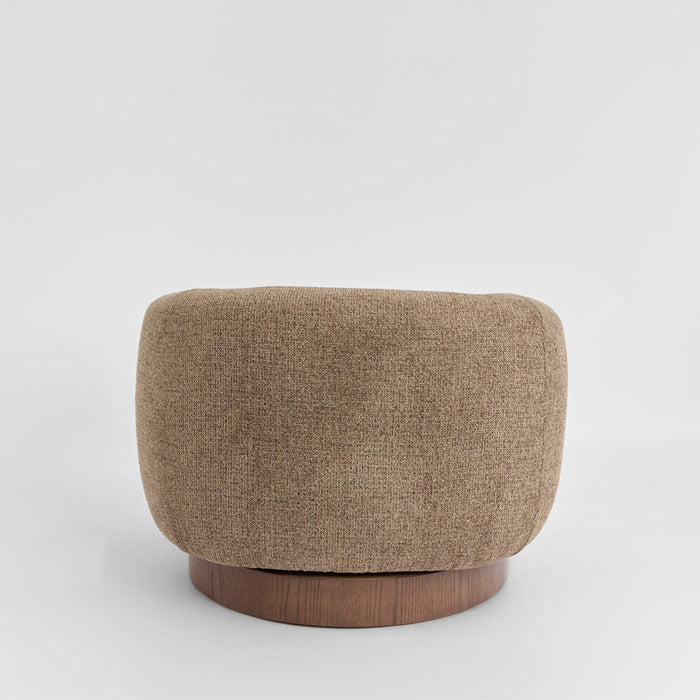 Jude Swivel Armchair Brown