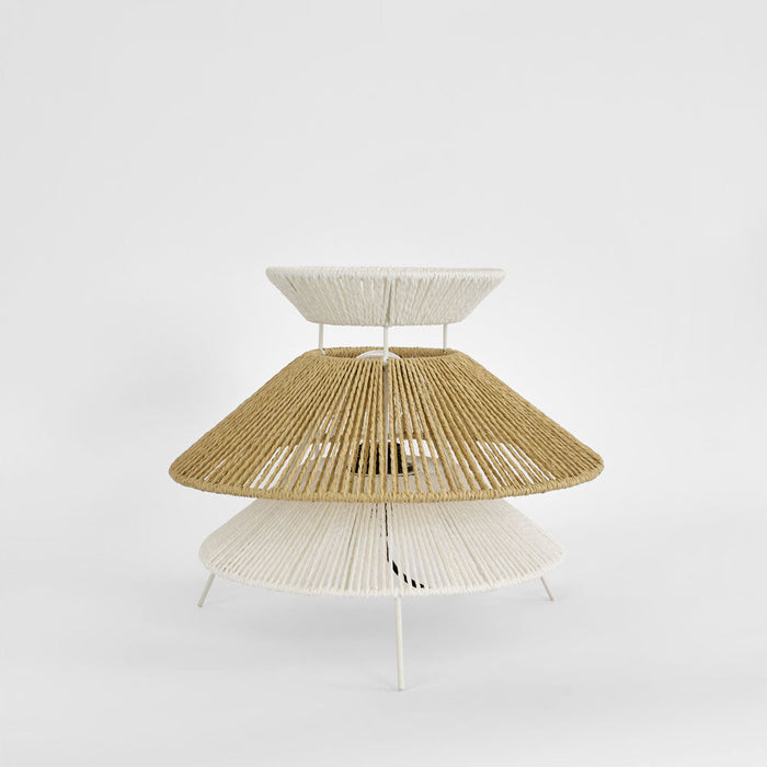 Looma Layered String Table lamp White/Natural