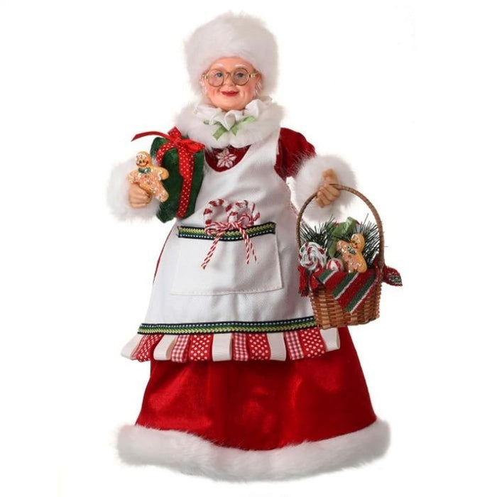 45cm Santa Claus Plastic Standing Blow Mold Statue Figurine Gingerbread