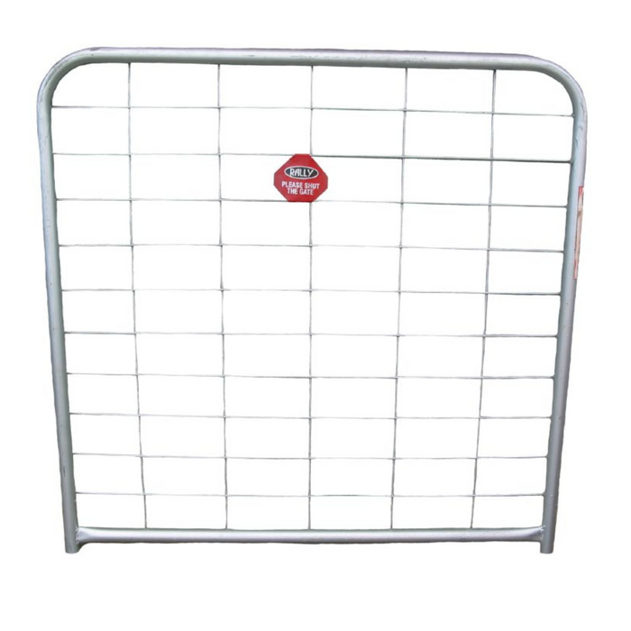 Rally 'I' Brace Farm Gate with Galvanised Mesh Infill - Customizable Widths