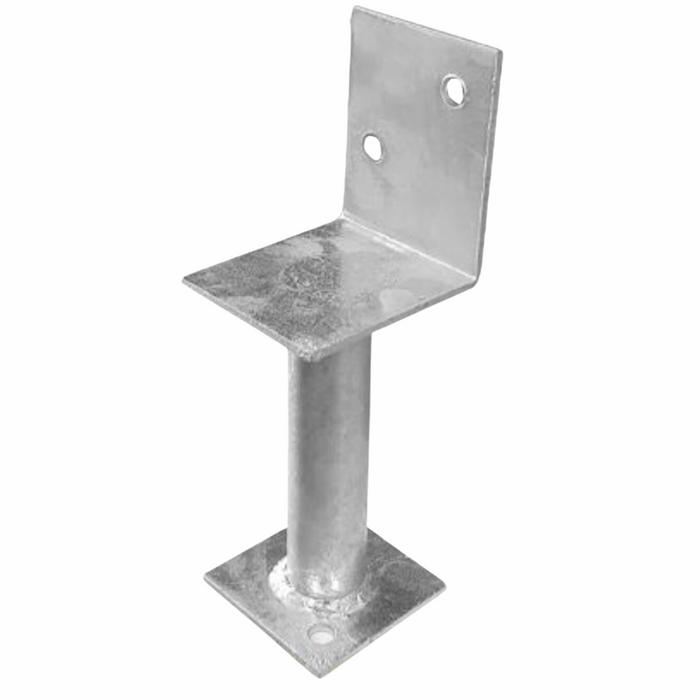 Socrates Building Supplies L Shaped post support galvanised