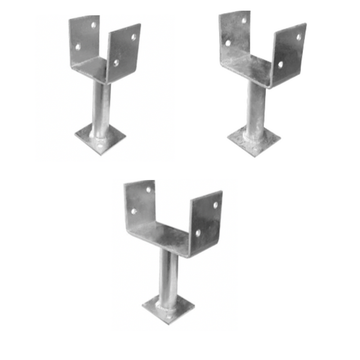 Socrates Building Supplies U Shaped post support galvanised 10 count