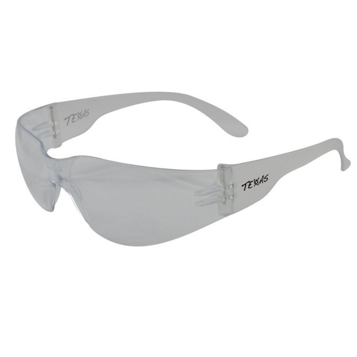 maxisafe (ebr330e) texas clear safety glasses (bulk unbranded box) 12 Pairs