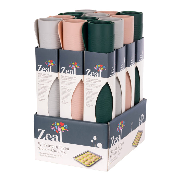 NSIMG-SHA256:2d1e34f3a4bbafaa4fd7b2ddbbe98c009e4fd5b330aa423d48940036a959c162 · Isalbi Zeal Silicone Baking Mat CDU 12pcs/3 Assorted Forest Blush