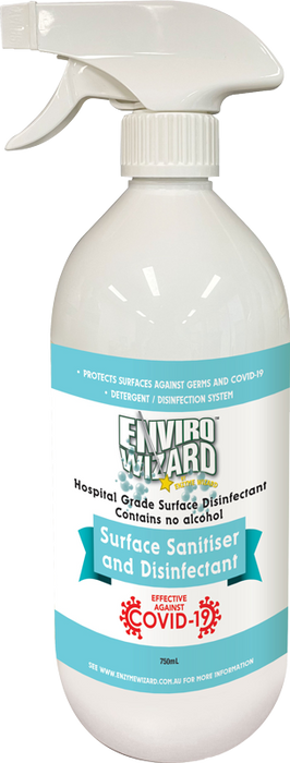 Enzyme Wizard Surface Sanitiser & Disinfectant – 750 mL