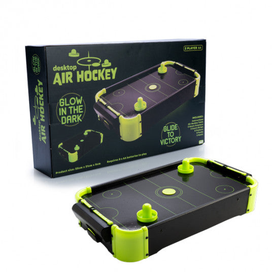 Glow-in-the-Dark Desktop Air Hockey