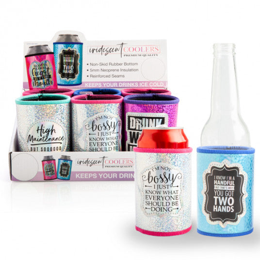 Iridescent Can Cooler