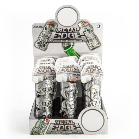 Metal Edge Lighter Case & Bottle Opener