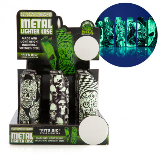 Smokezilla Glow-in-the-Dark Metal Lighter Case