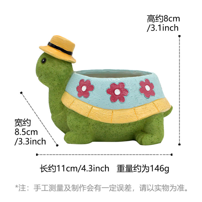 Charming Turtle Planter – Perfect for Succulents and Small Plants SBSM