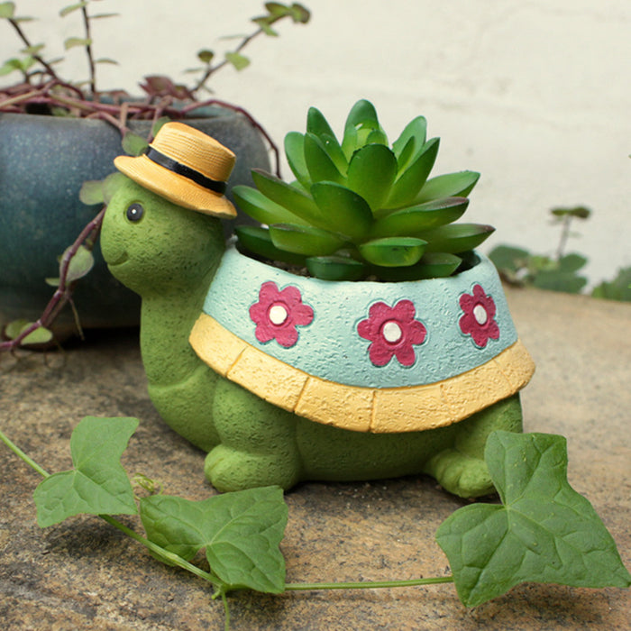 Charming Turtle Planter – Perfect for Succulents and Small Plants SBSM