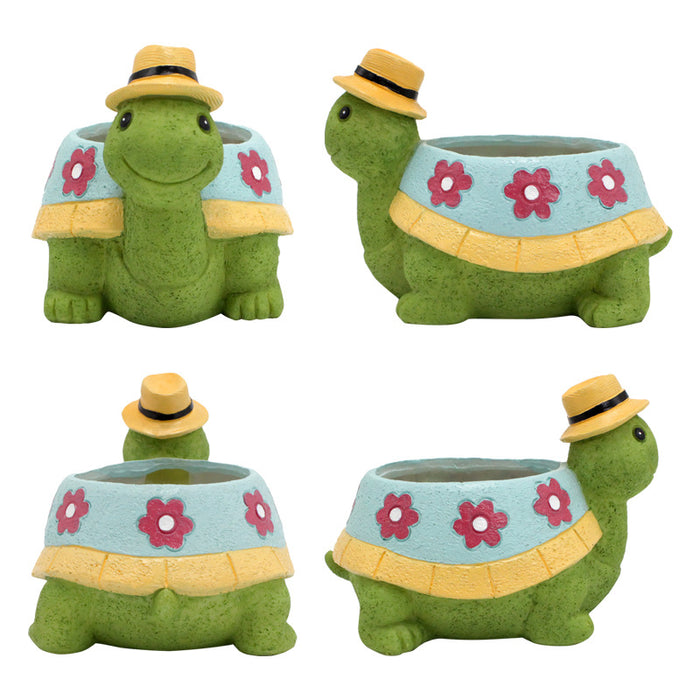 Charming Turtle Planter – Perfect for Succulents and Small Plants SBSM