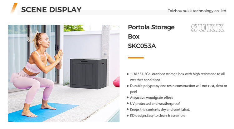 Outdoor Storage Box – 118L Weather-Resistant Storage Solution