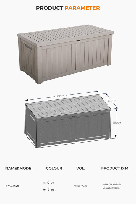 PRESALE Praia Outdoor Storage Box (Model SKC074A) SUKK